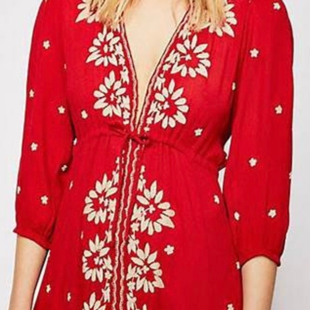 Free people embroidered fable dress